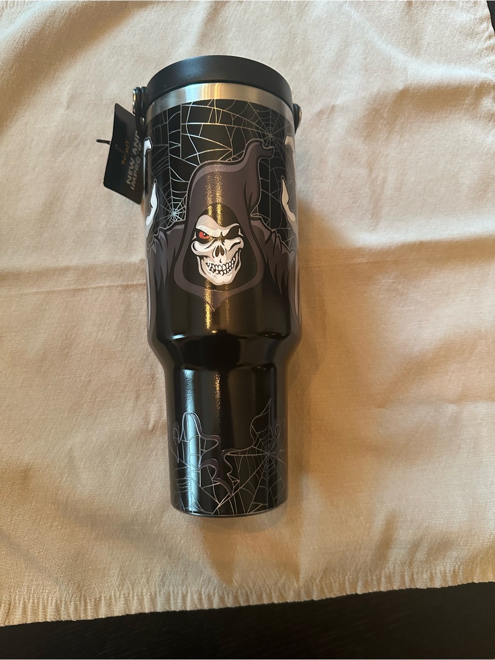 Spirit Halloween Jack Spiderweb Travel Tumbler